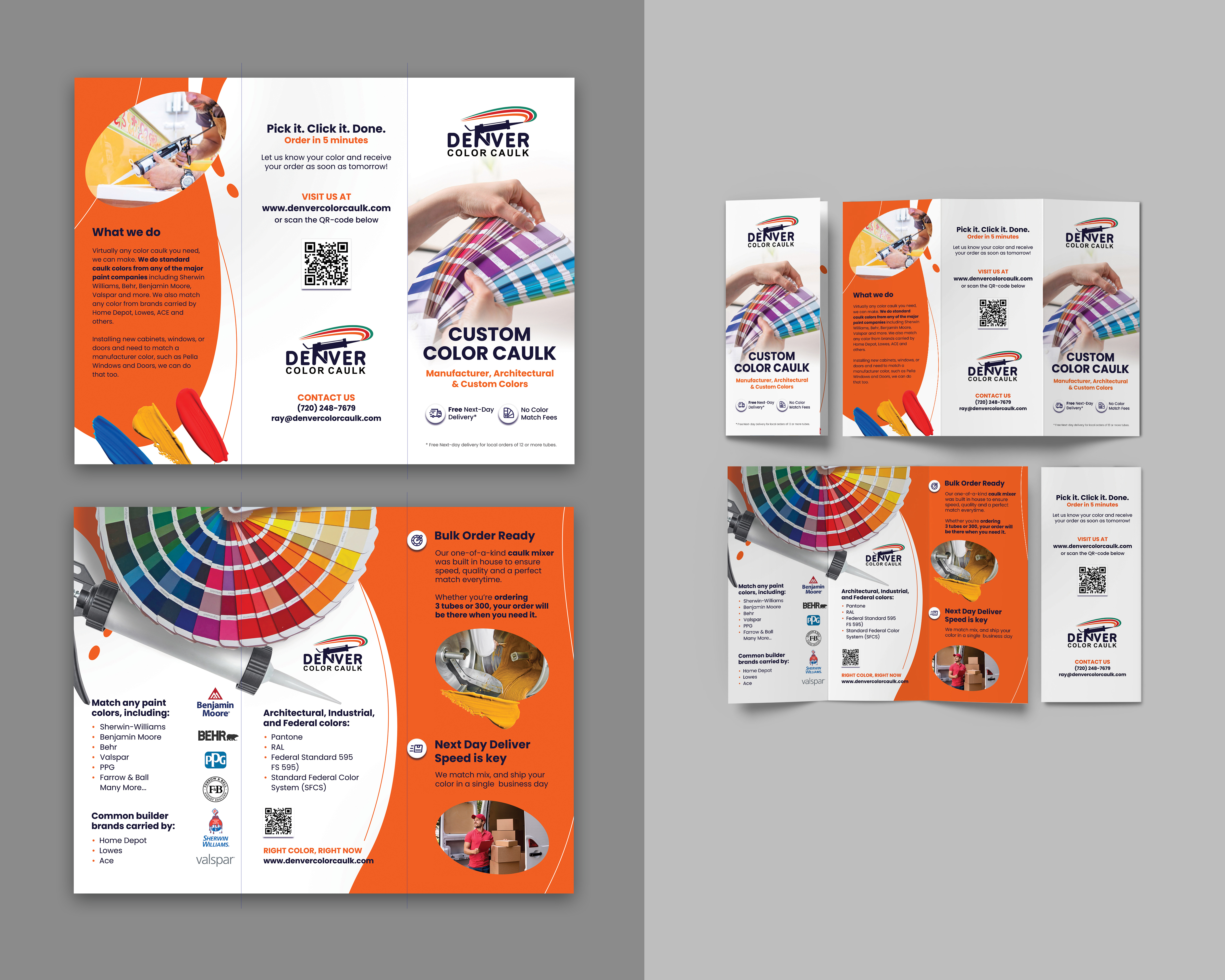 Flyer Design by Oleksandra Den for Denver Color Caulk | Design #29794710