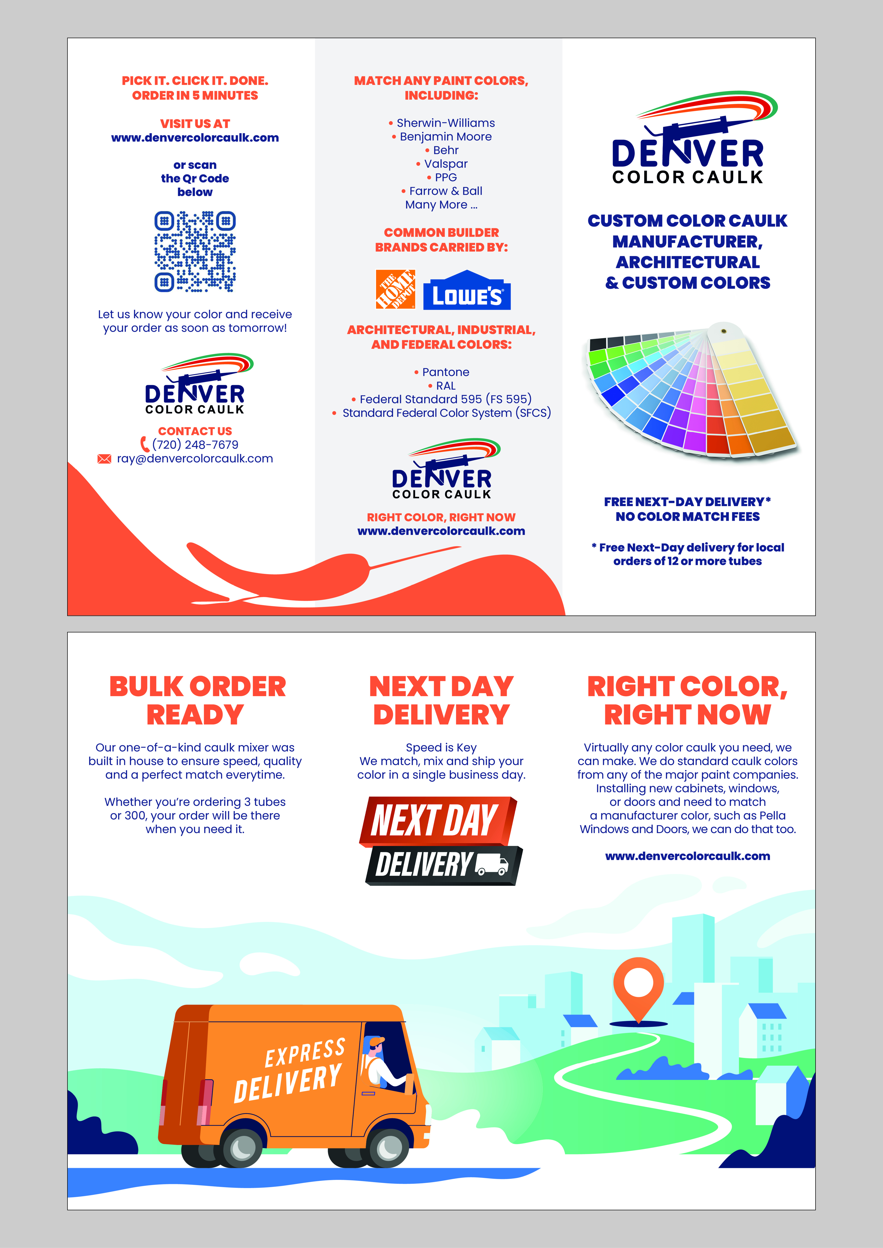 Flyer Design by MarkoE for Denver Color Caulk | Design #29790461