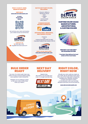 Flyer Design by MarkoE for Denver Color Caulk | Design: #29790461