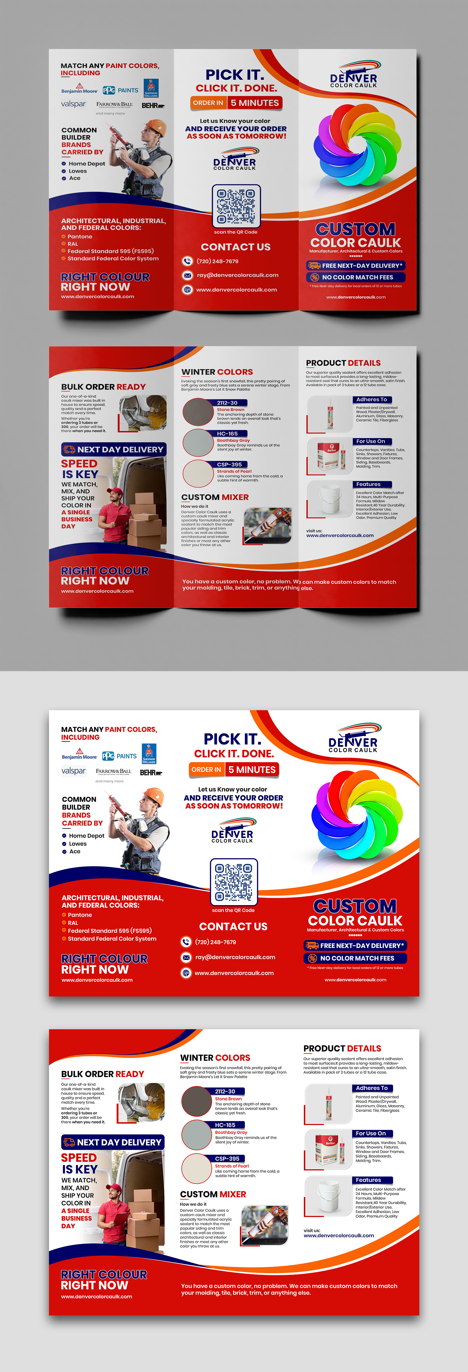 Flyer Design by debdesign for Denver Color Caulk | Design #29783047