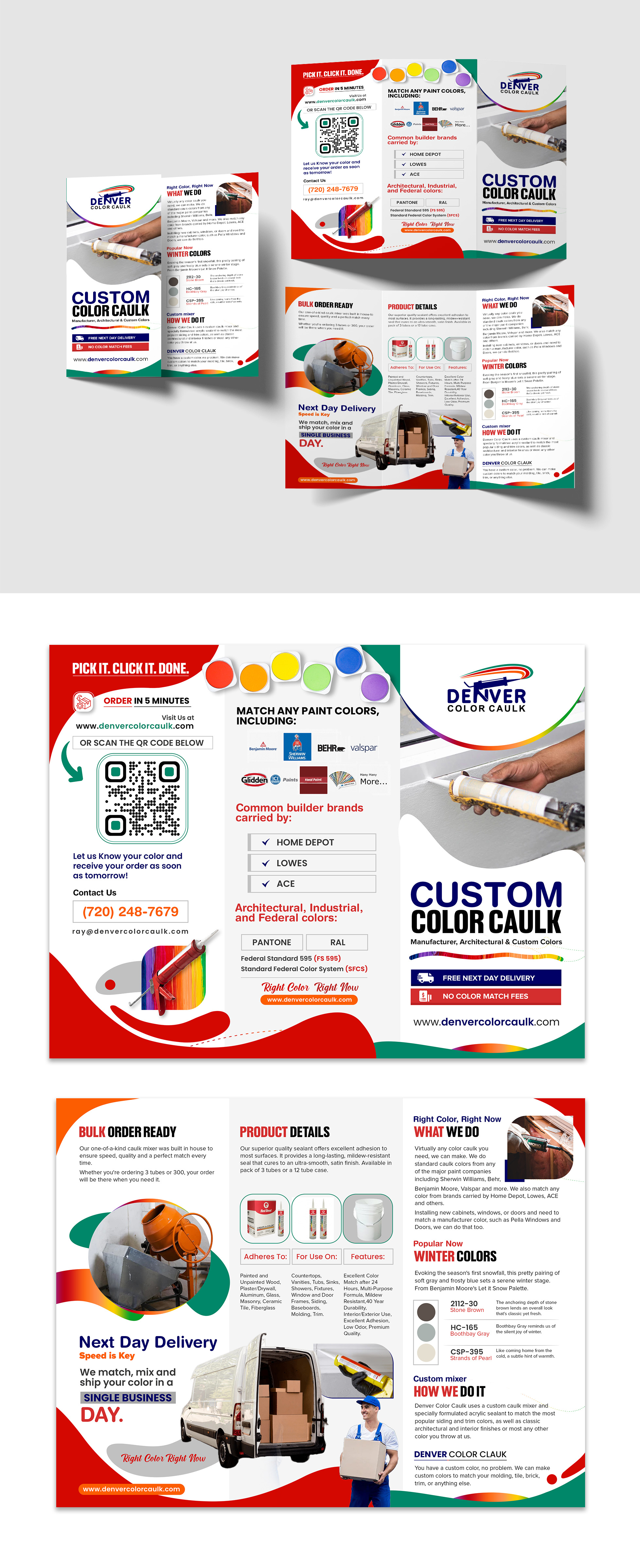 Flyer Design by debdesign for Denver Color Caulk | Design #29783161