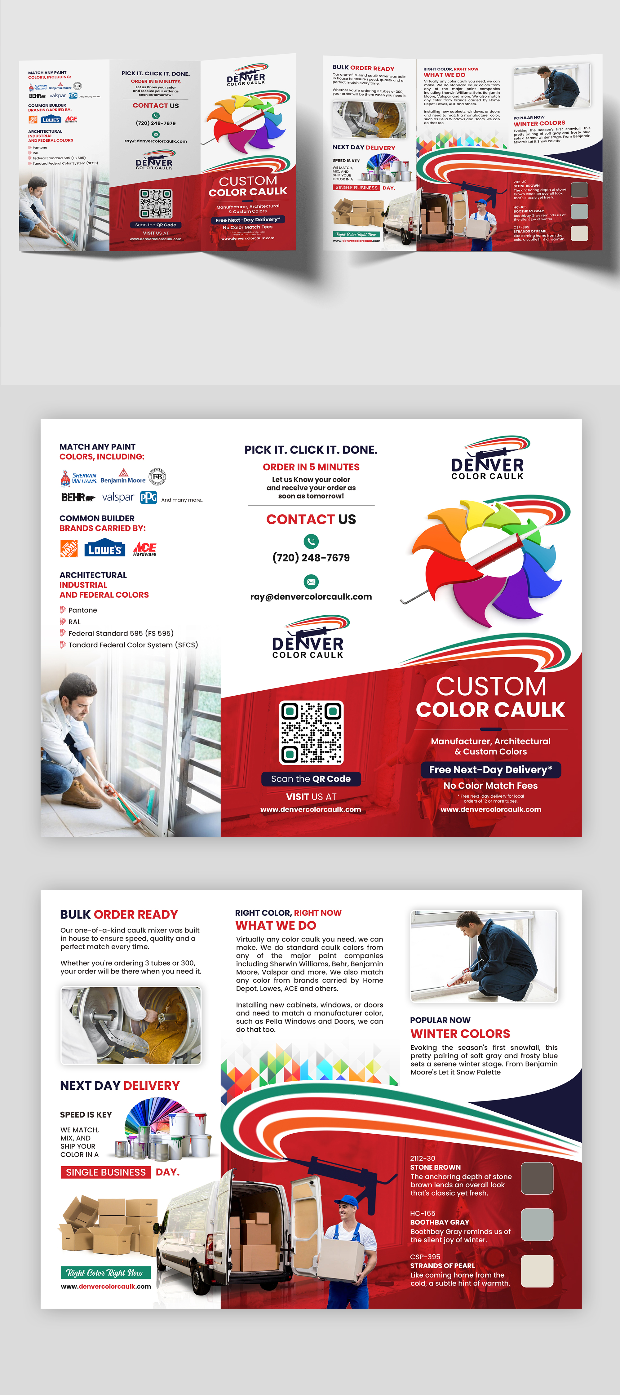 Flyer Design by debdesign for Denver Color Caulk | Design #29795951