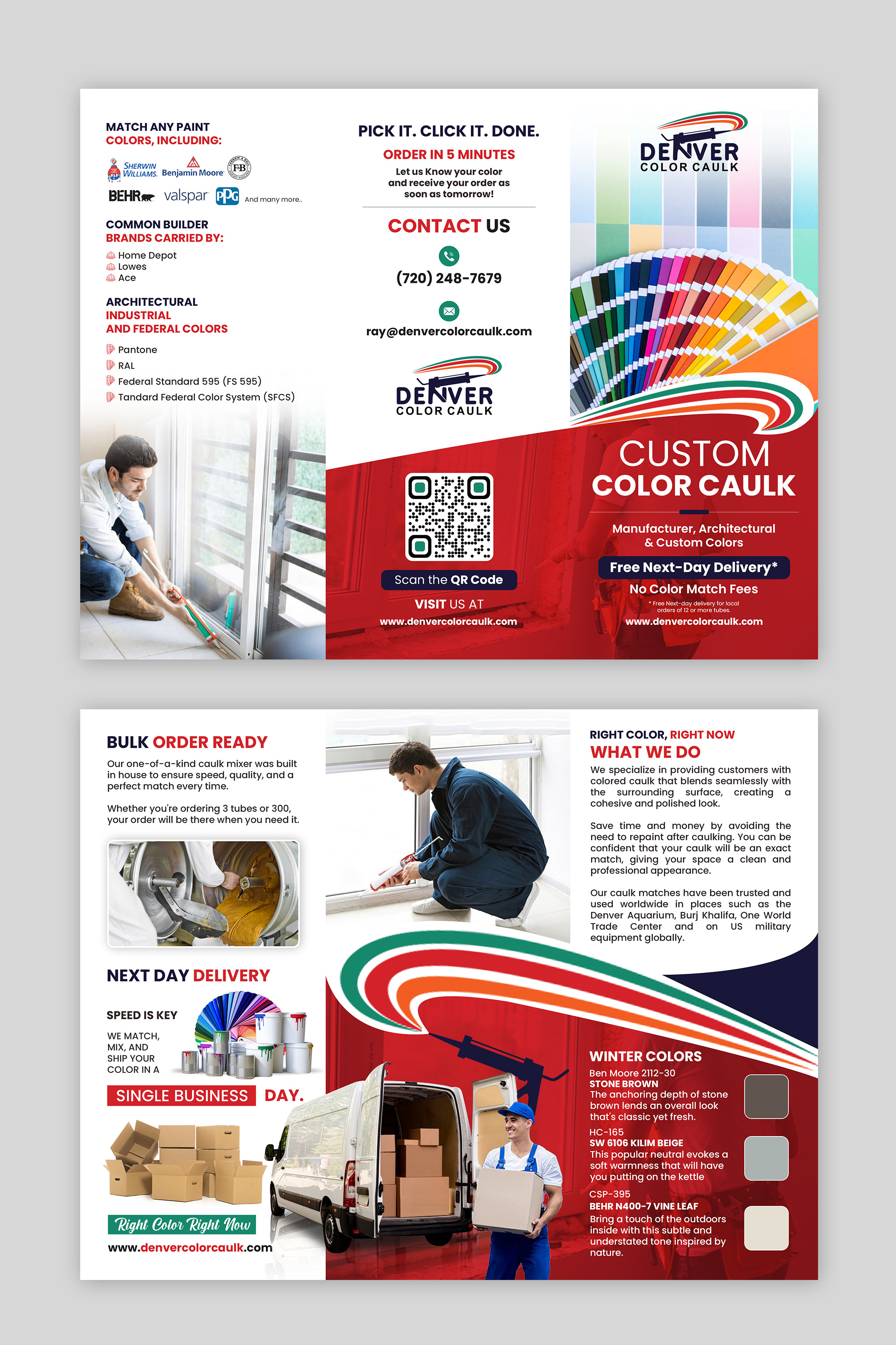 Design de Flyer par debdesign pour Denver Color Caulk | Design #29856509