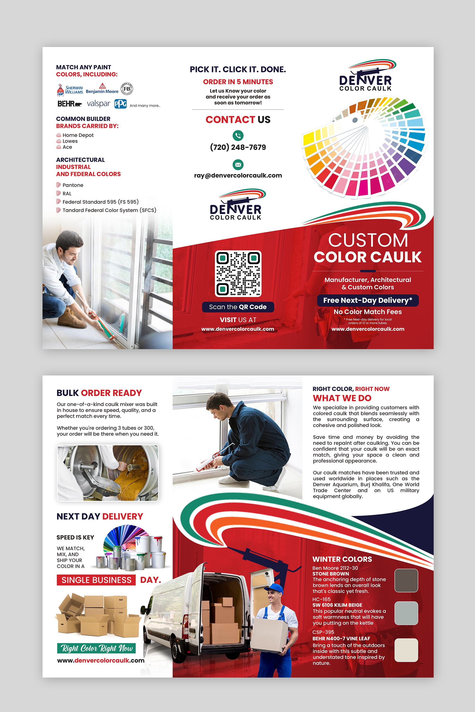 Diseño de Flyer por debdesign para Denver Color Caulk | Diseño #29856510