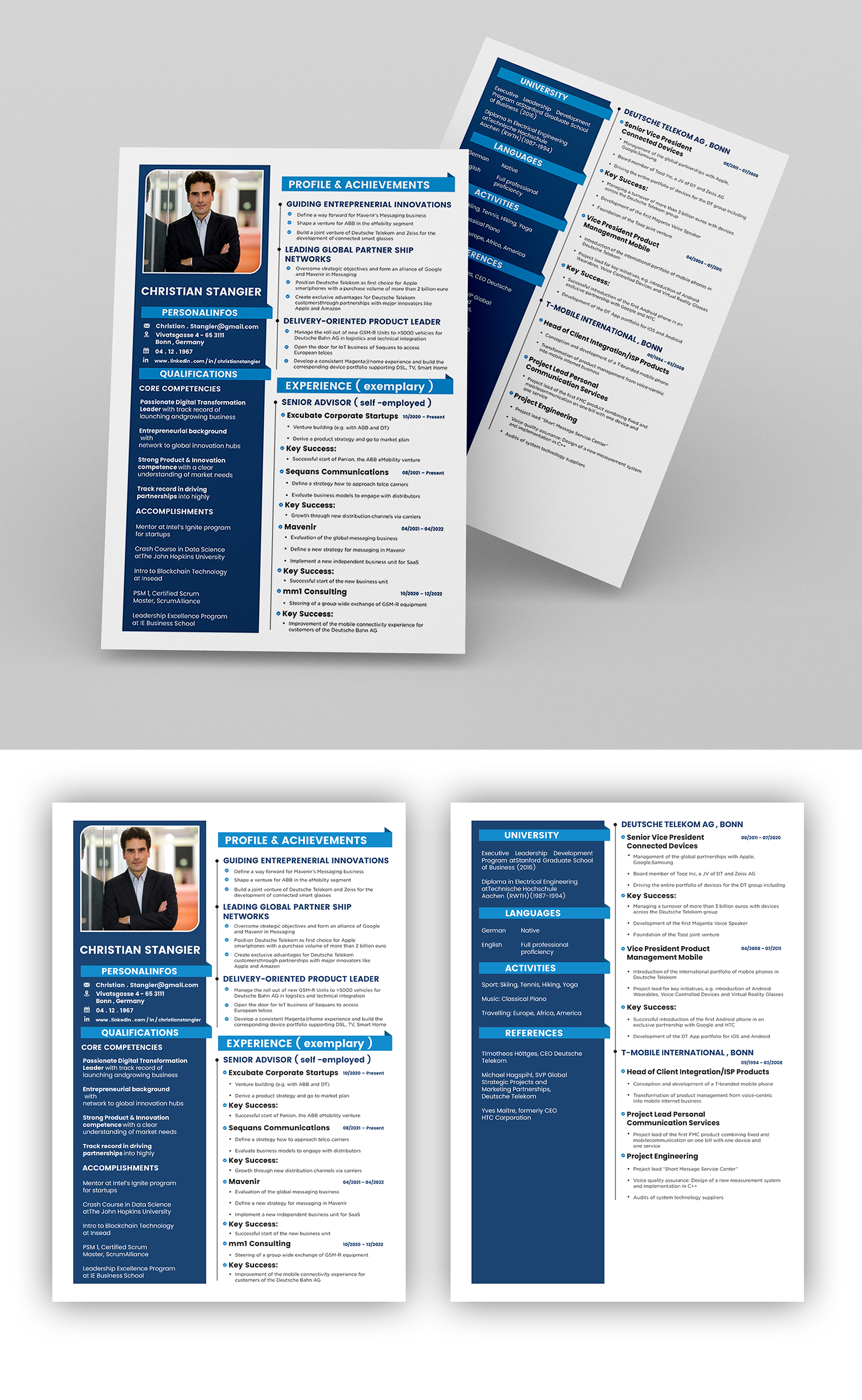 Resume Design by debdesign for this project | Design #29785352