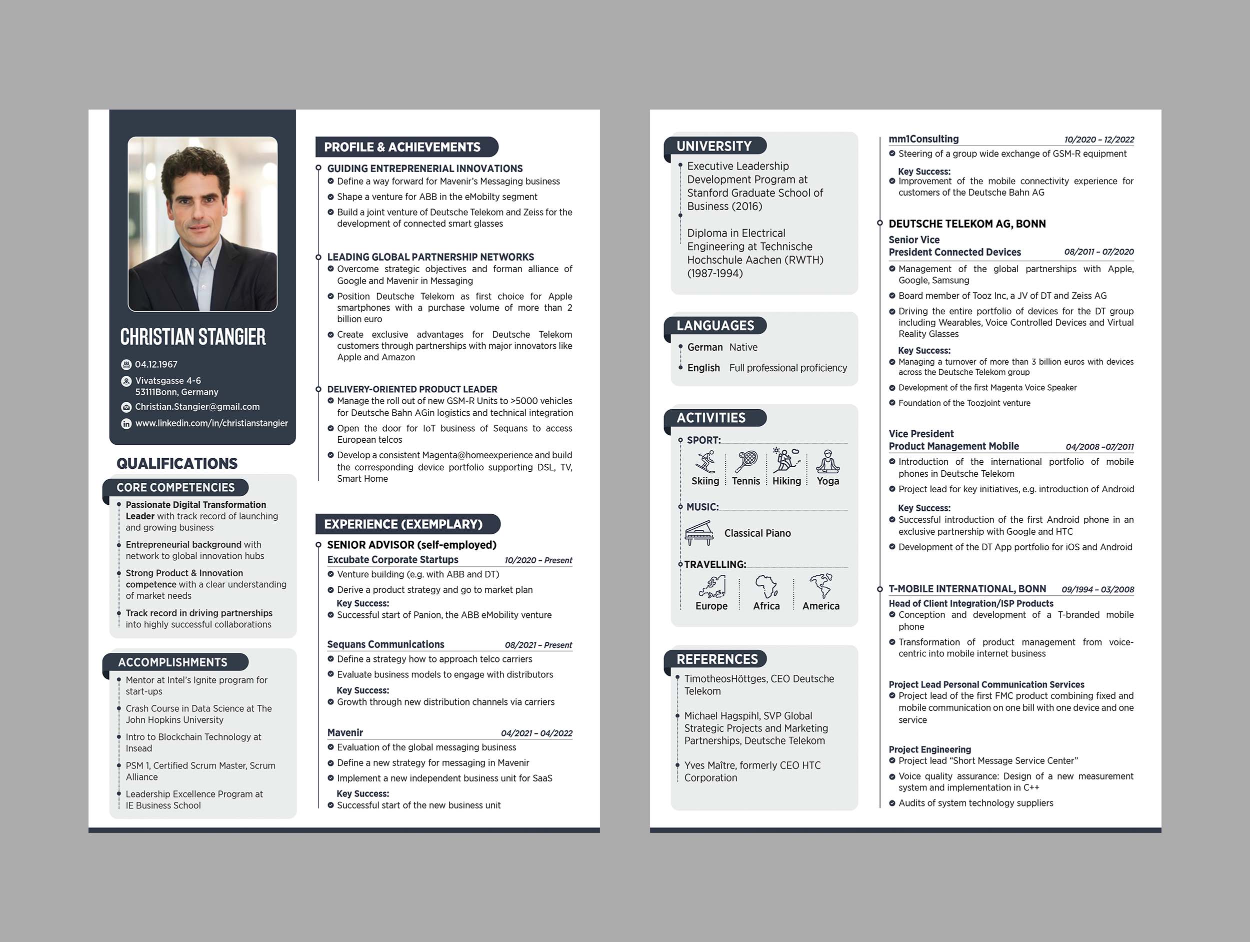 Resume Design by GraphicsGuru for this project | Design #29784485