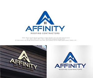 Design de Logo par Cliping_path pour Affinity Roofing Contractors | Design : #29784752