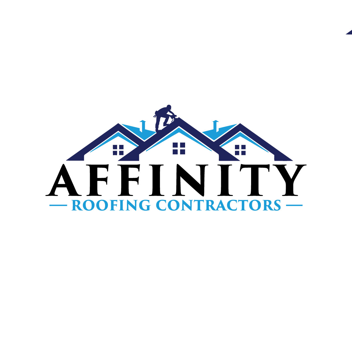 Logo Design by Rosalie.. for Affinity Roofing Contractors | Design #29787375