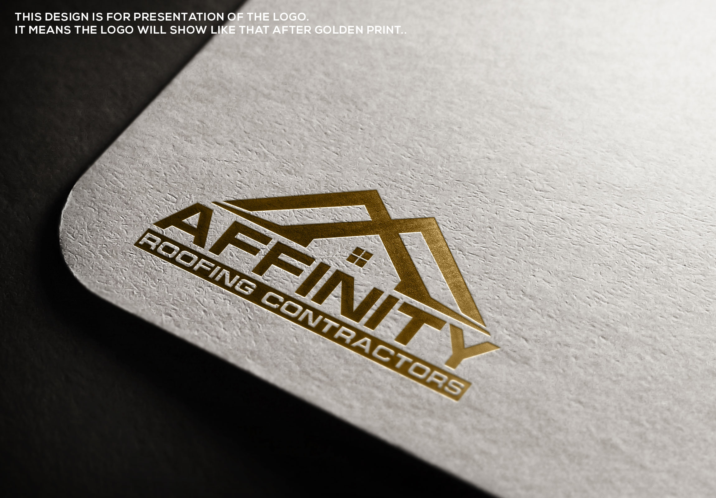 Logo Design by Rosalie.. for Affinity Roofing Contractors | Design #29787376