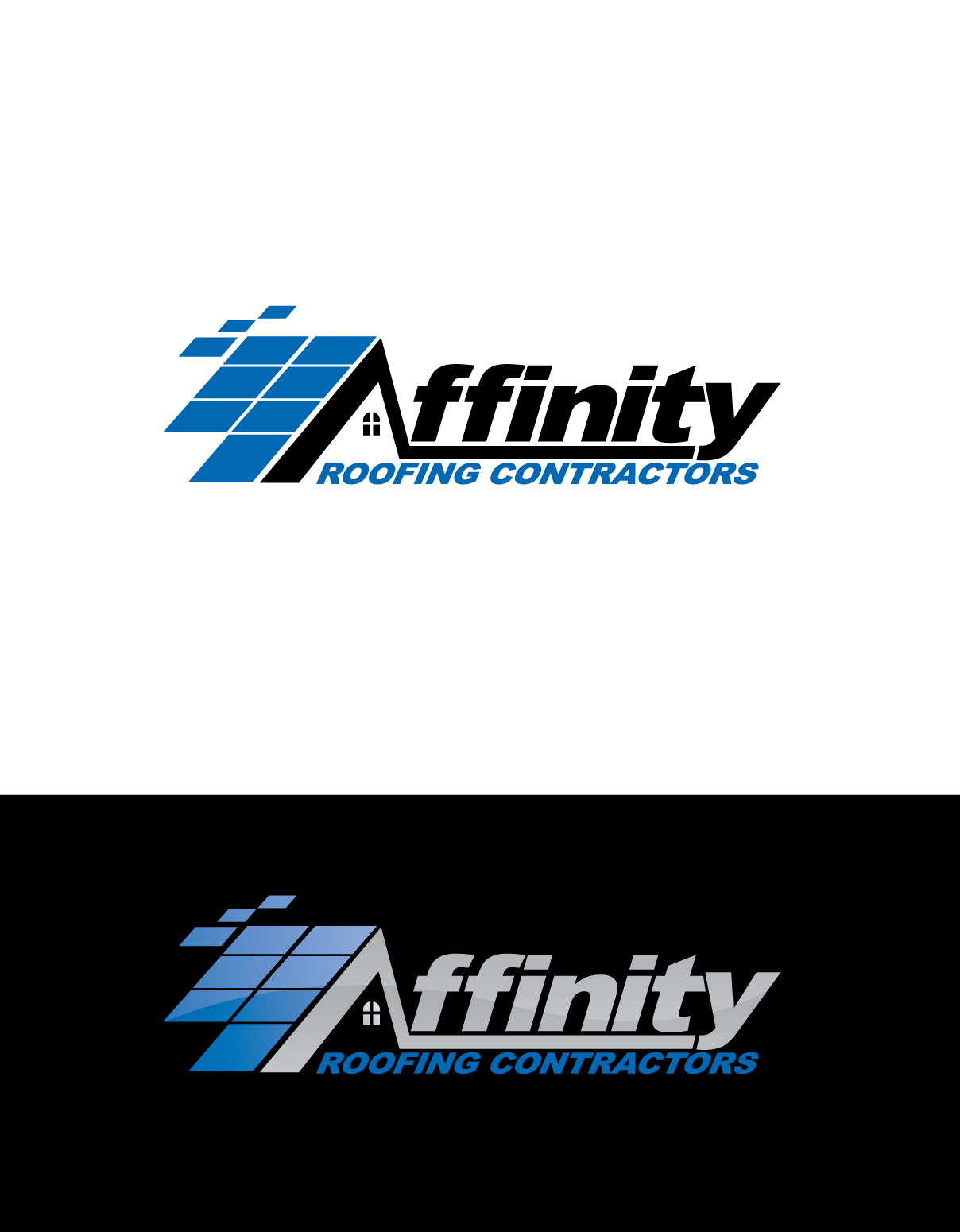 Logo Design by LogoPoko for Affinity Roofing Contractors | Design #29779458
