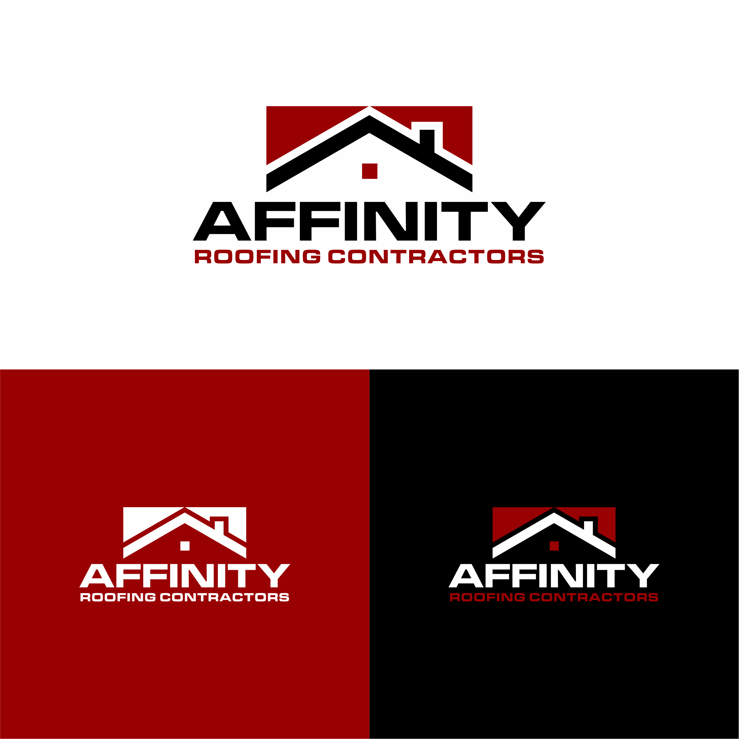 Logo-Design von melzh für Affinity Roofing Contractors | Design #29779894