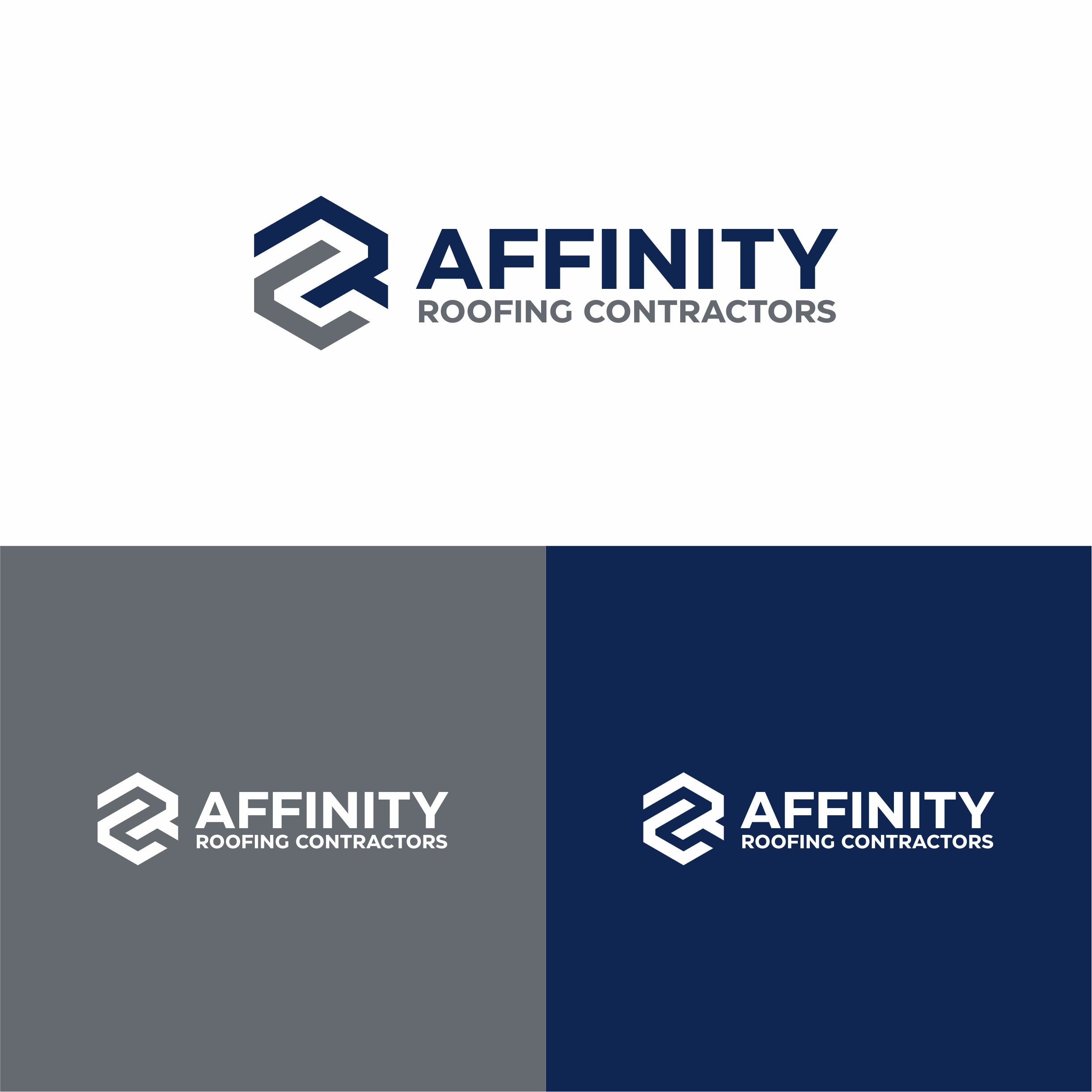 Diseño de Logo por melzh para Affinity Roofing Contractors | Diseño: #29779947
