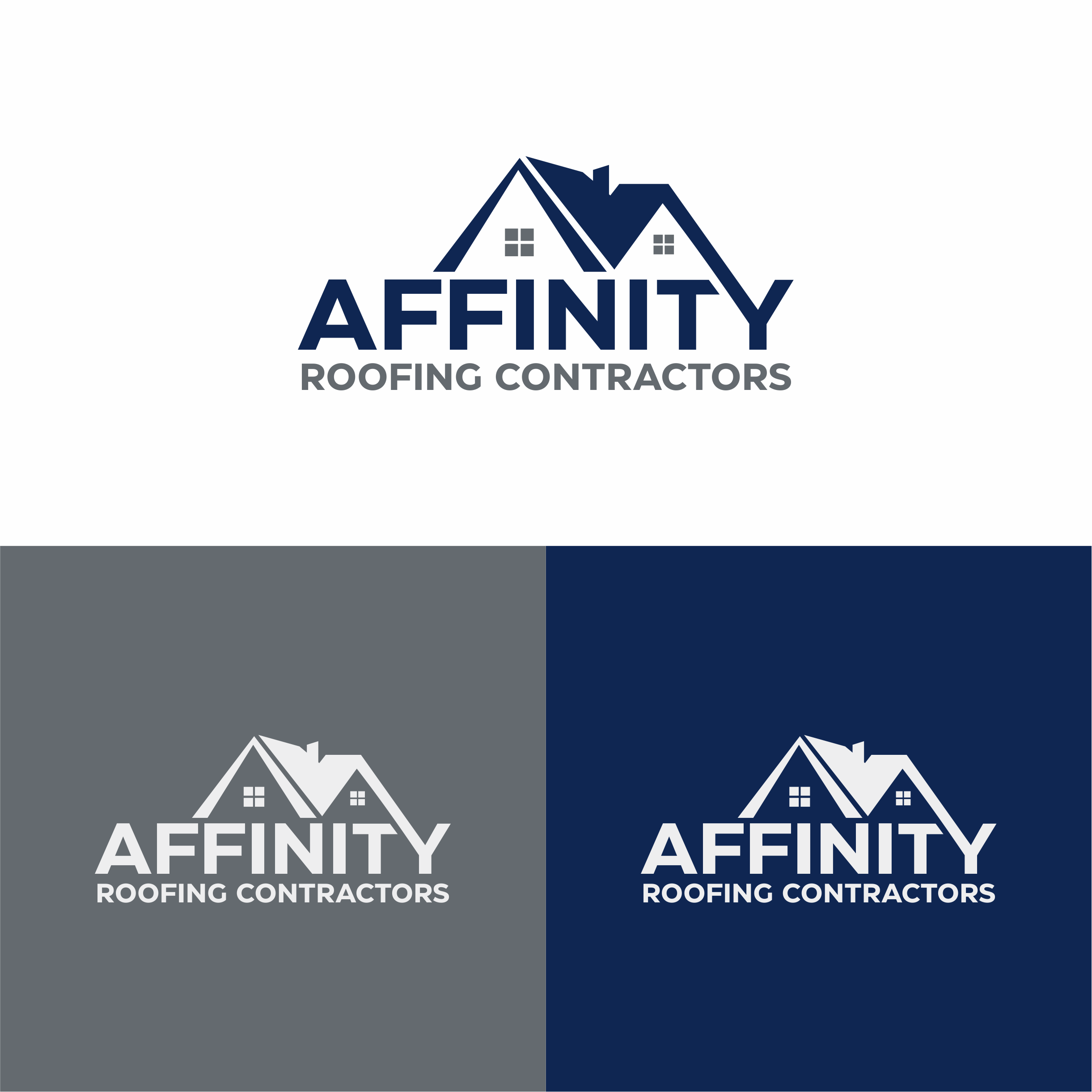 Logo-Design von melzh für Affinity Roofing Contractors | Design #29779971