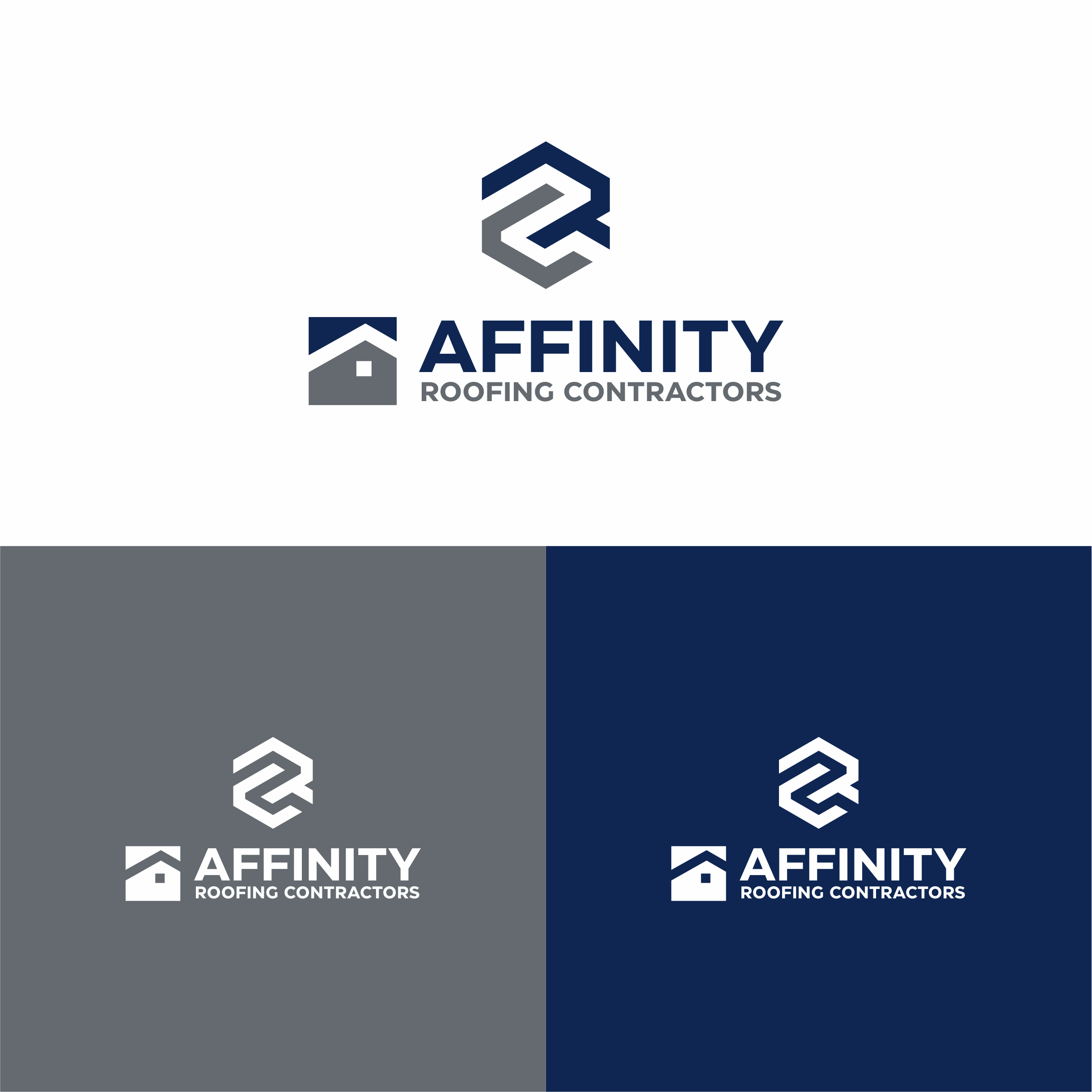 Logo Design by melzh for Affinity Roofing Contractors | Design #30068065