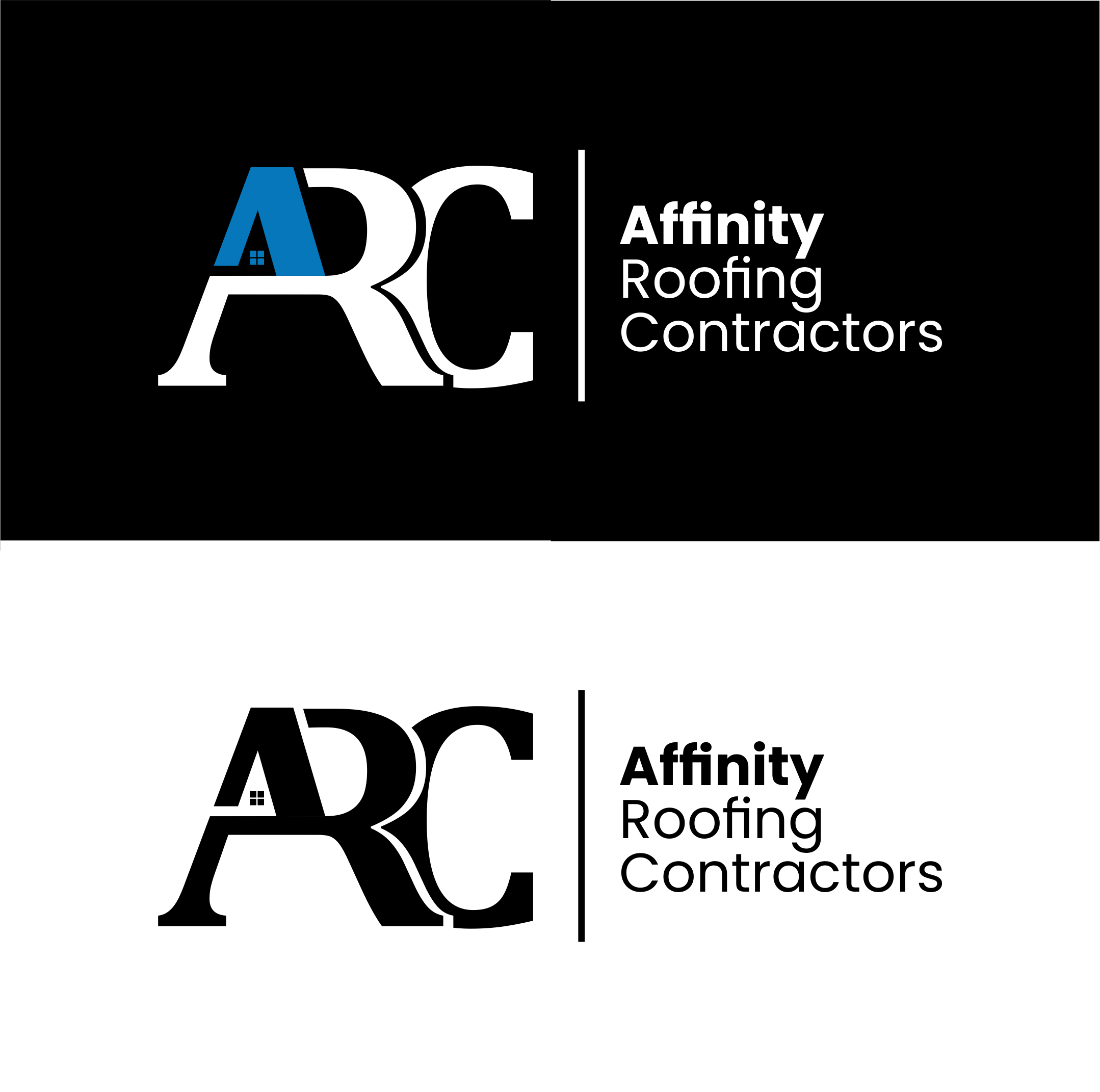 Logo-Design von Bayu sugara für Affinity Roofing Contractors | Design #29816306