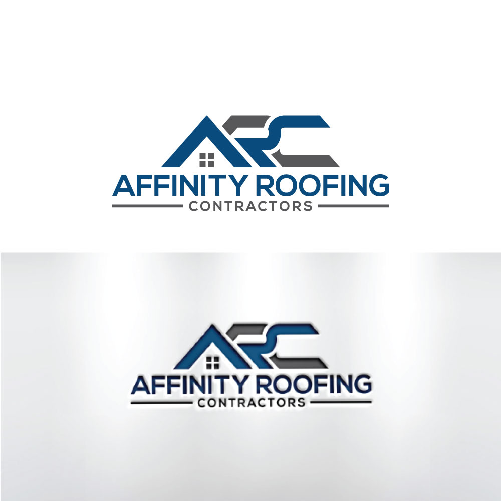 Bold, Serious, Roofing Contractor Logo Design for Affinity Roofing