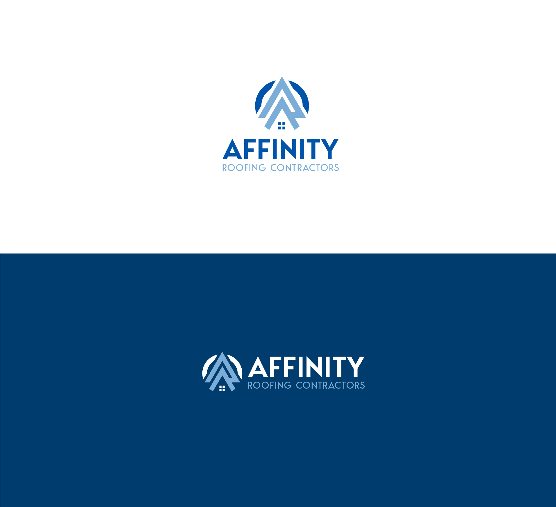Logo Design by Grapflix 2022 for Affinity Roofing Contractors | Design #29812254
