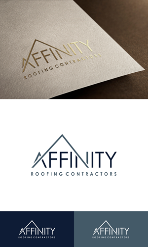 Diseño de Logo por fly  design para Affinity Roofing Contractors | Diseño: #29782521