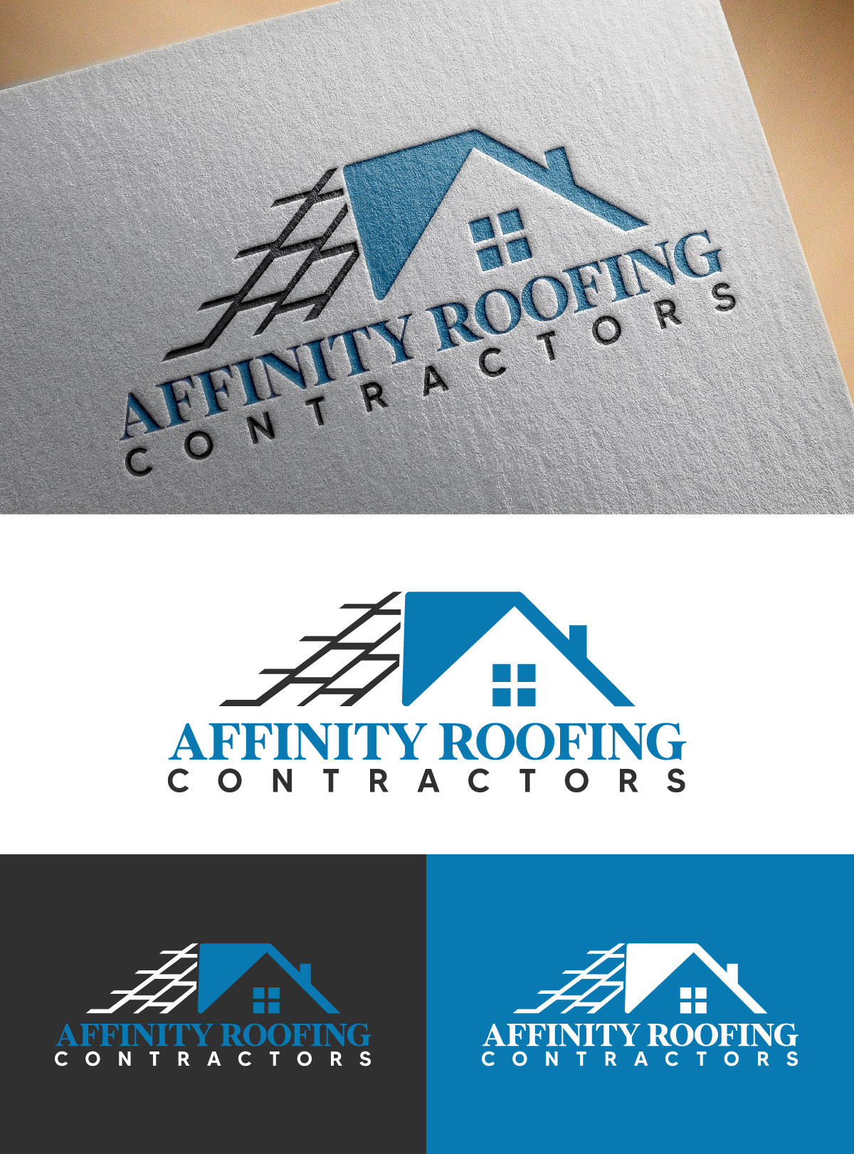 Logo Design by DesignLima for Affinity Roofing Contractors | Design #29785011