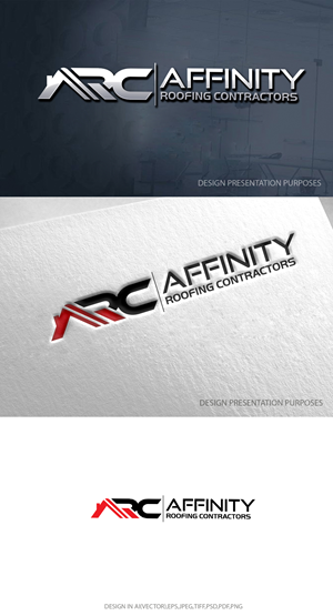 Diseño de Logo por zebronicgraphic para Affinity Roofing Contractors | Diseño: #29779319