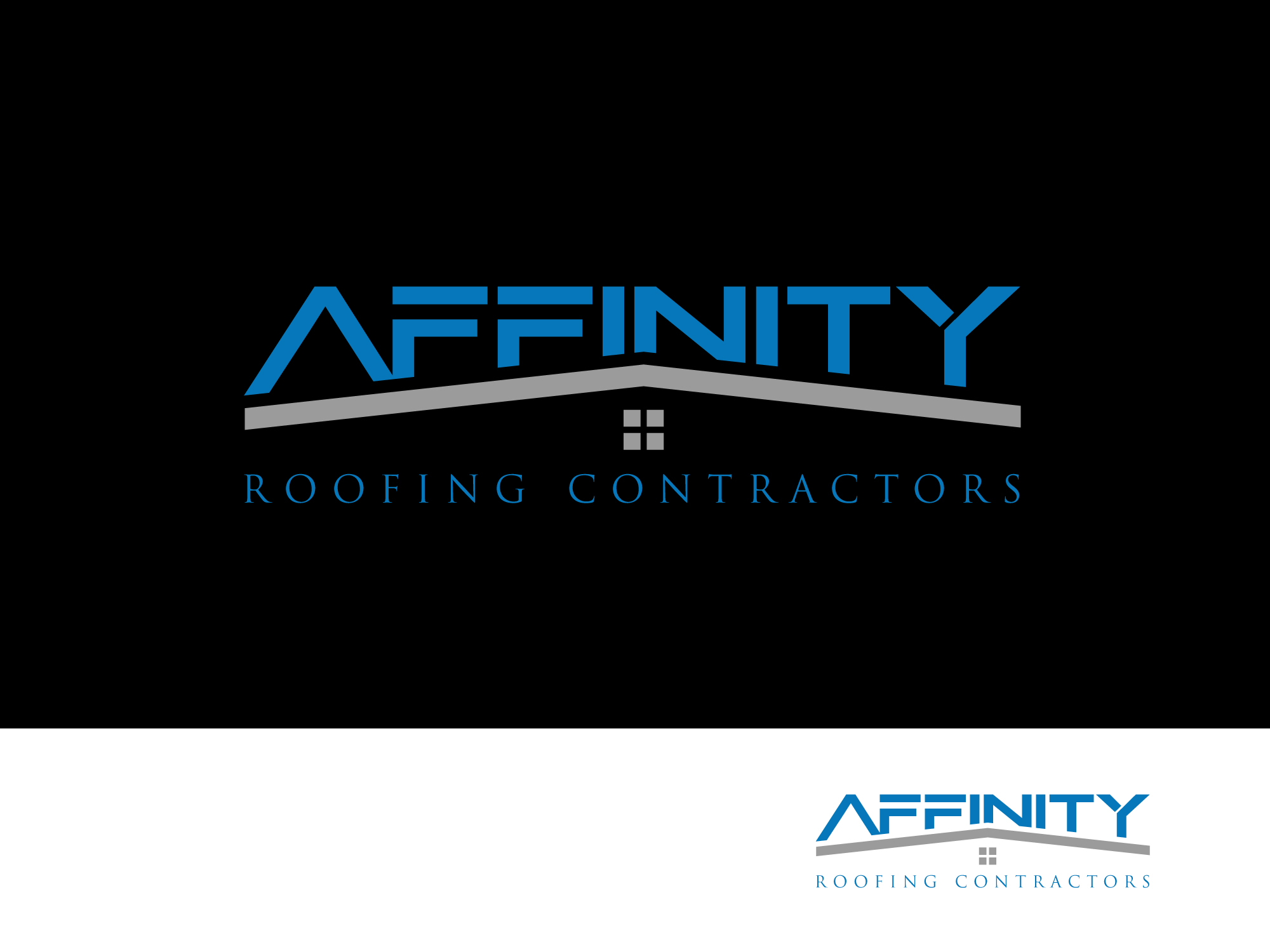 Logo Design by Paras Bali for Affinity Roofing Contractors | Design #29819224