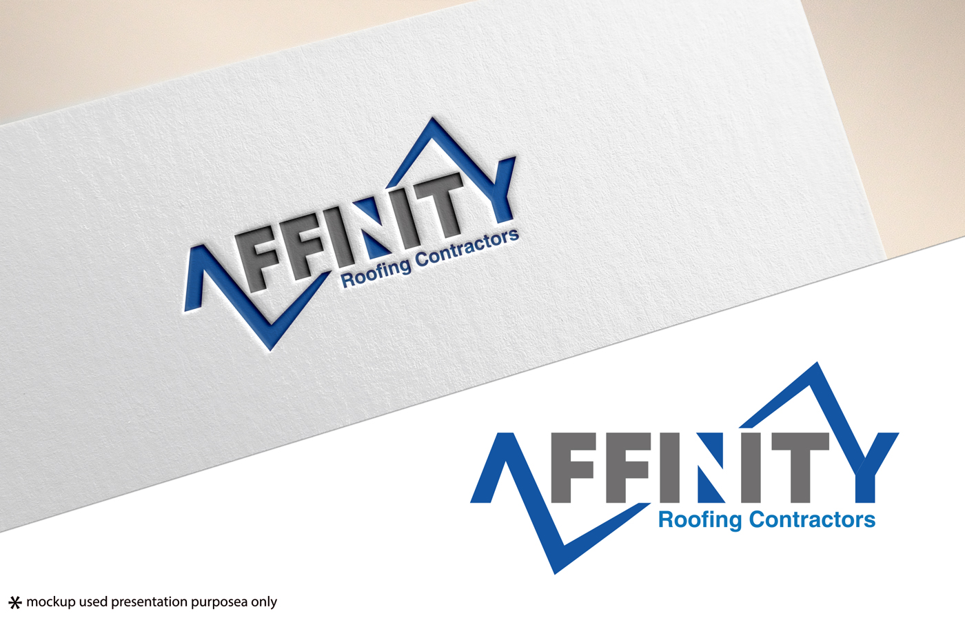 Diseño de Logo por Rubia@ para Affinity Roofing Contractors | Diseño #29781509