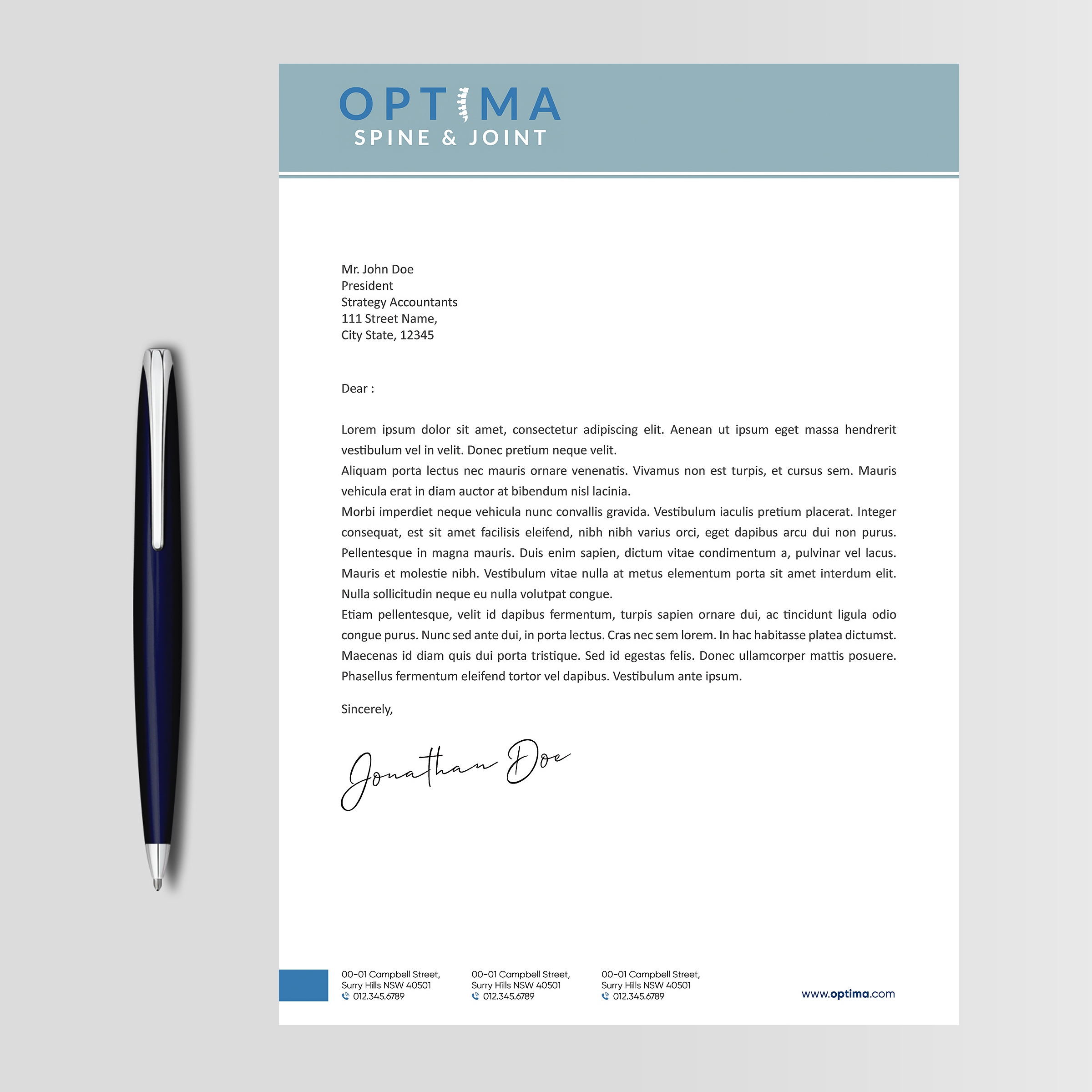 Letterhead Design by Designers Hub for this project | Design #29784738