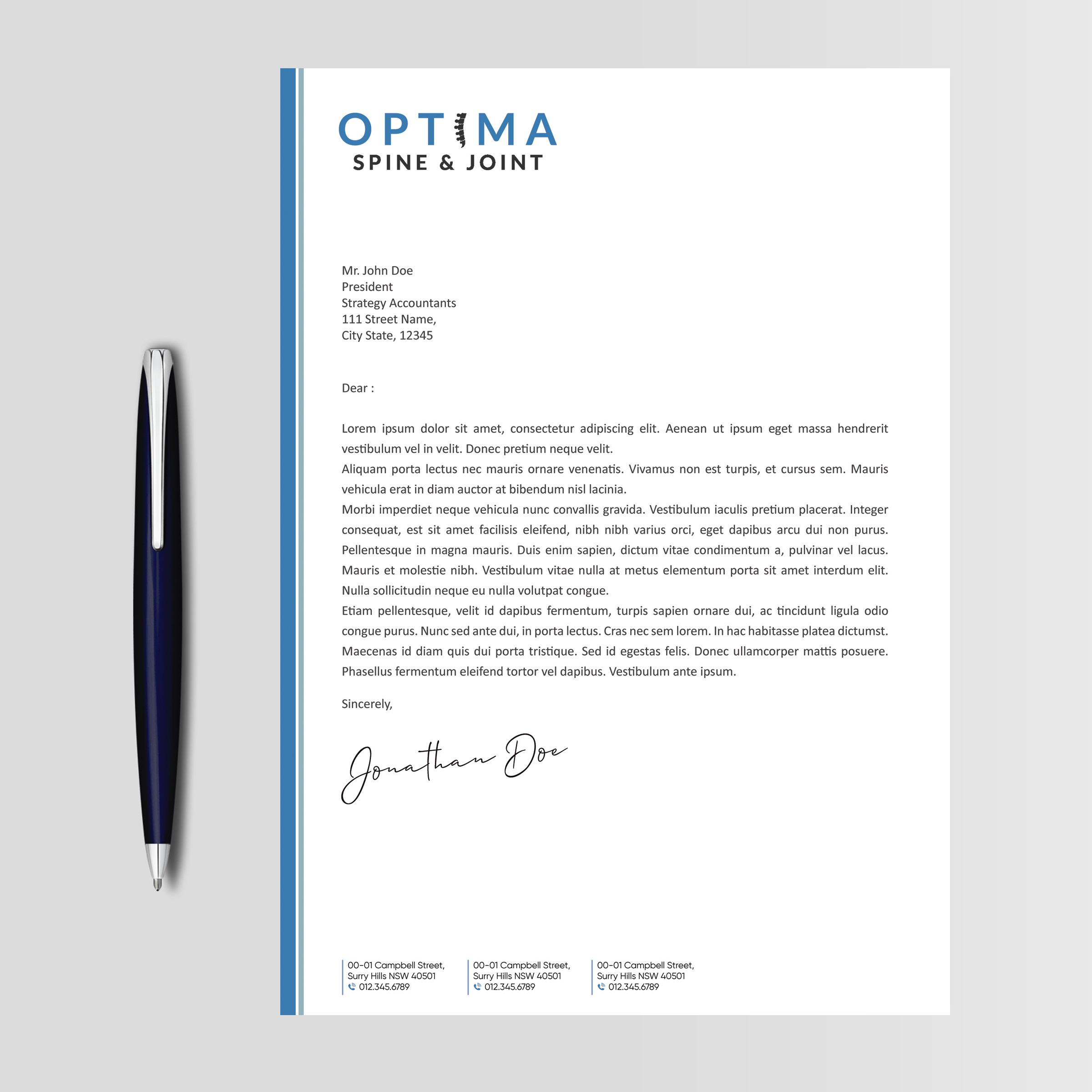 Letterhead Design by Designers Hub for this project | Design #29784817