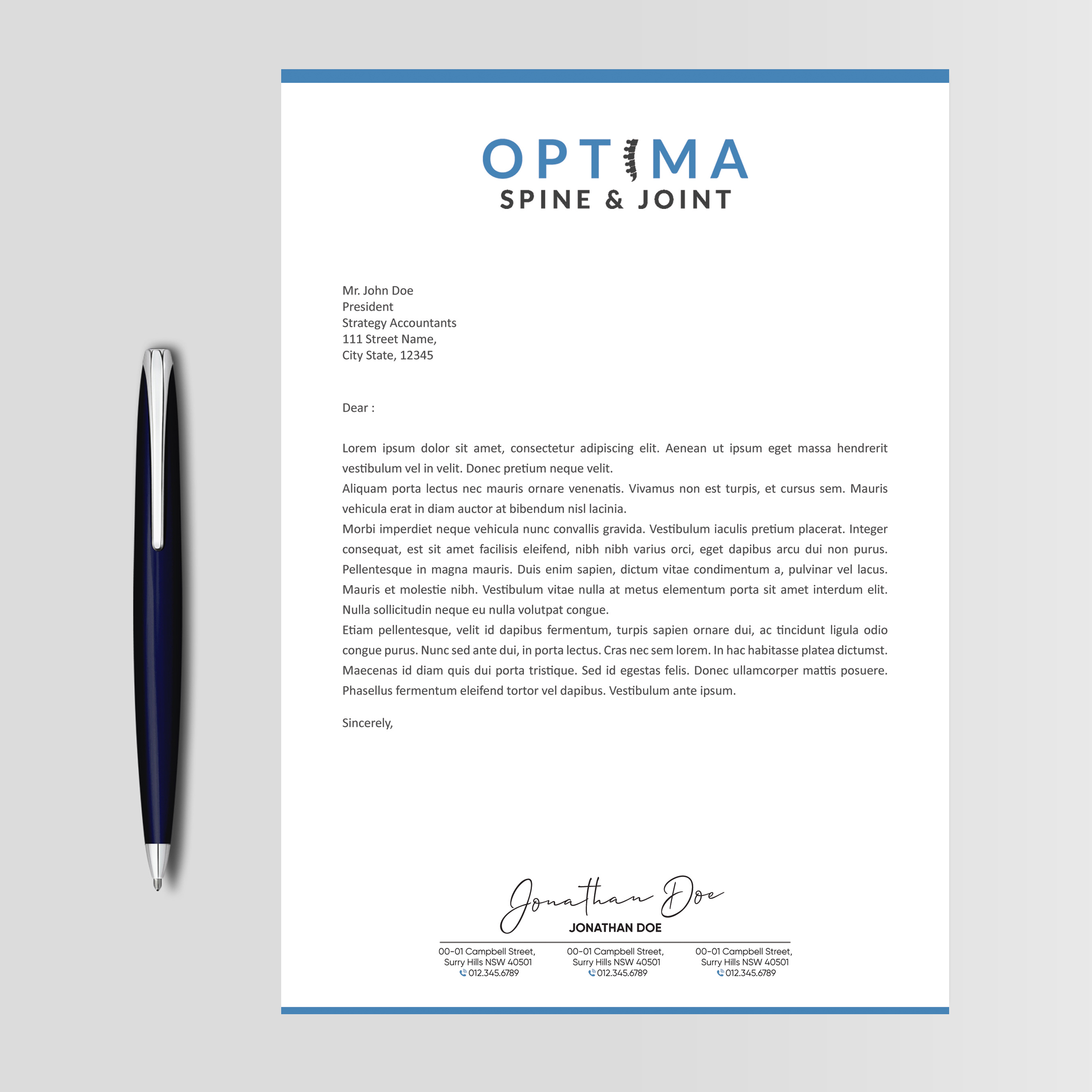 Letterhead Design by Designers Hub for this project | Design #29785062