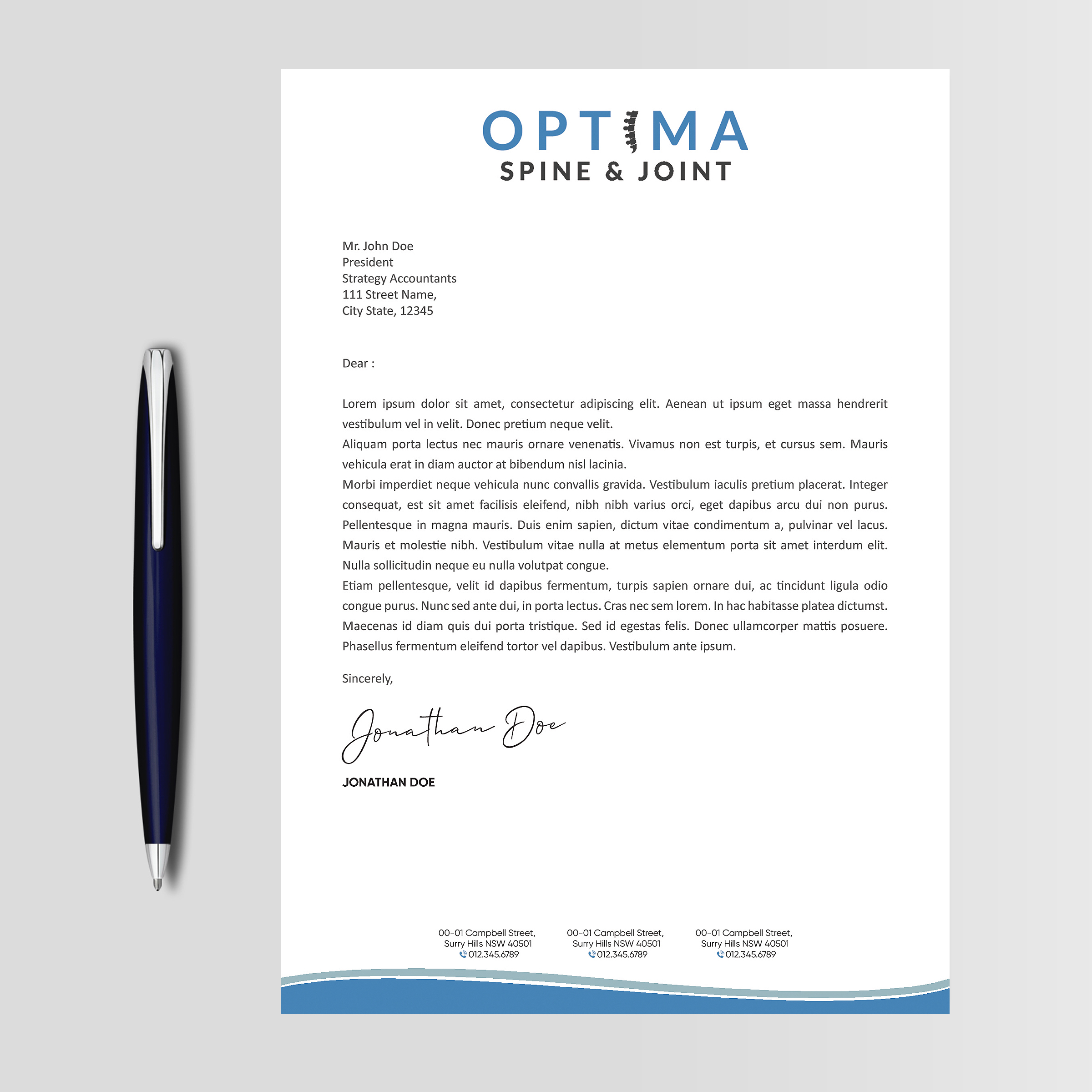 Letterhead Design by Designers Hub for this project | Design #29785136