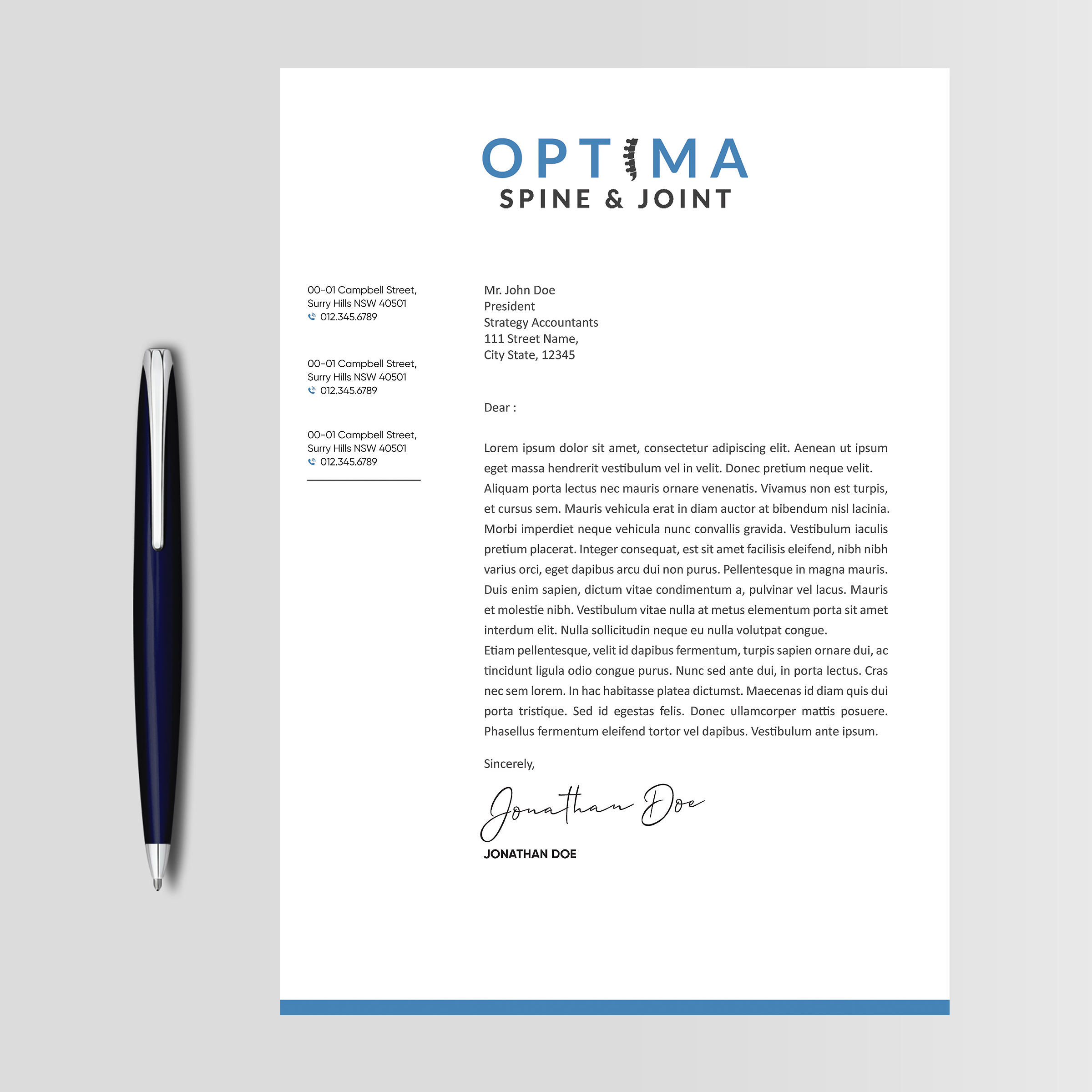 Letterhead Design by Designers Hub for this project | Design #29785202