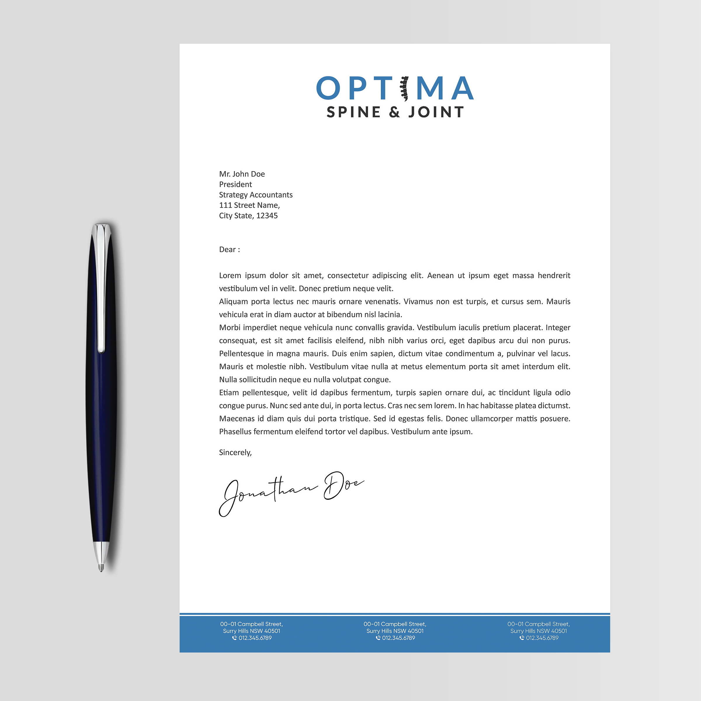 Letterhead Design by Designers Hub for this project | Design #29785347