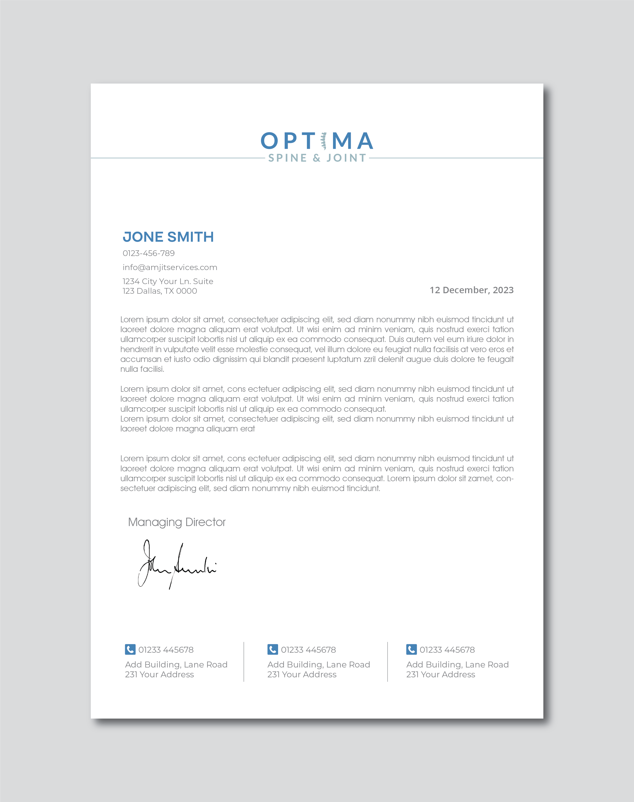 Letterhead Design by artbitin for this project | Design #29782442
