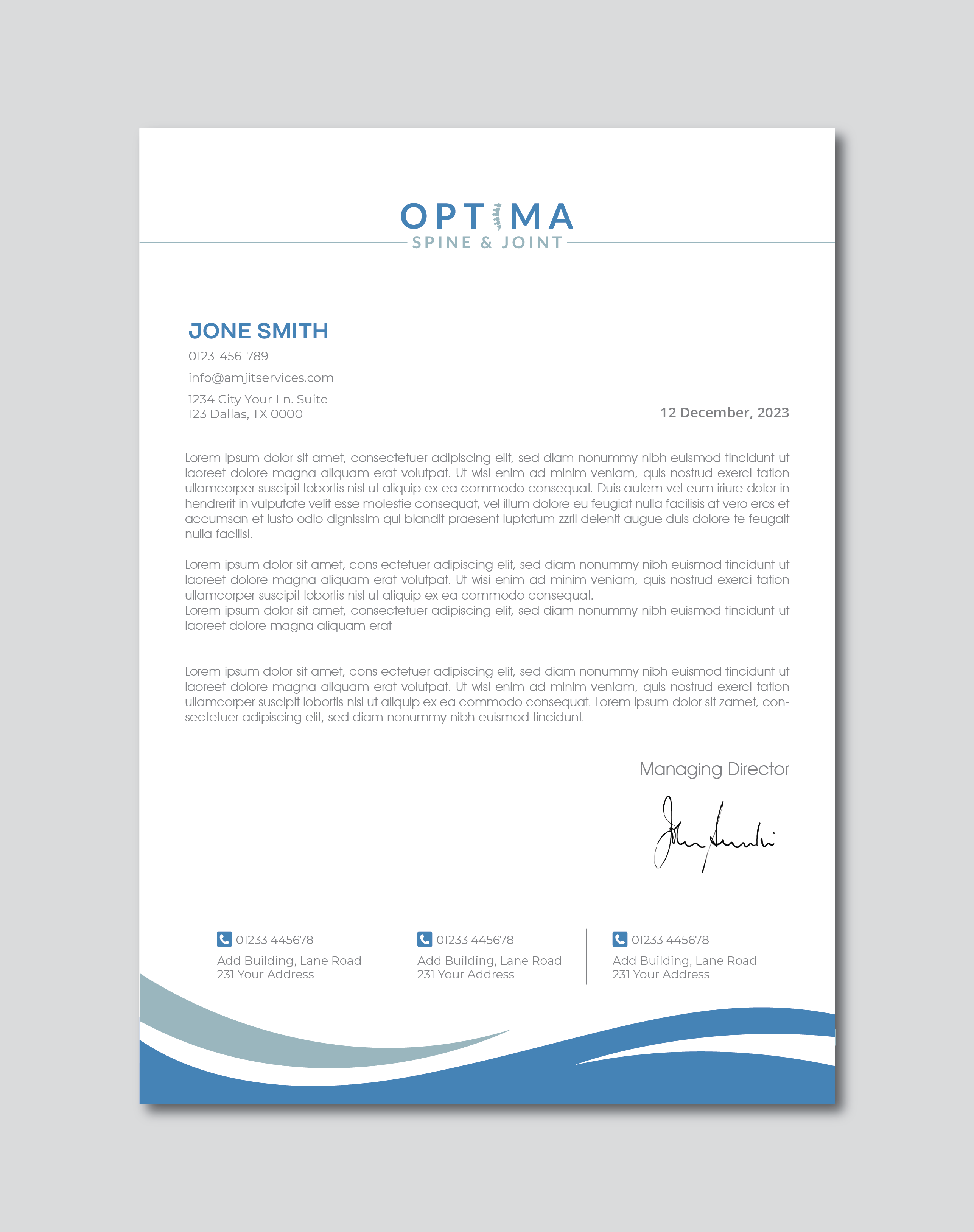Letterhead Design by artbitin for this project | Design #29782446