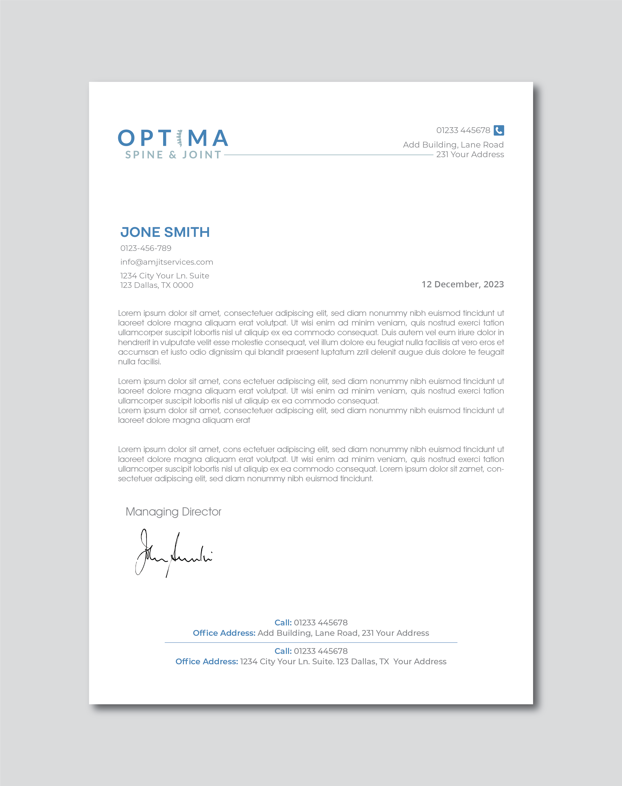 Letterhead Design by artbitin for this project | Design #29782447
