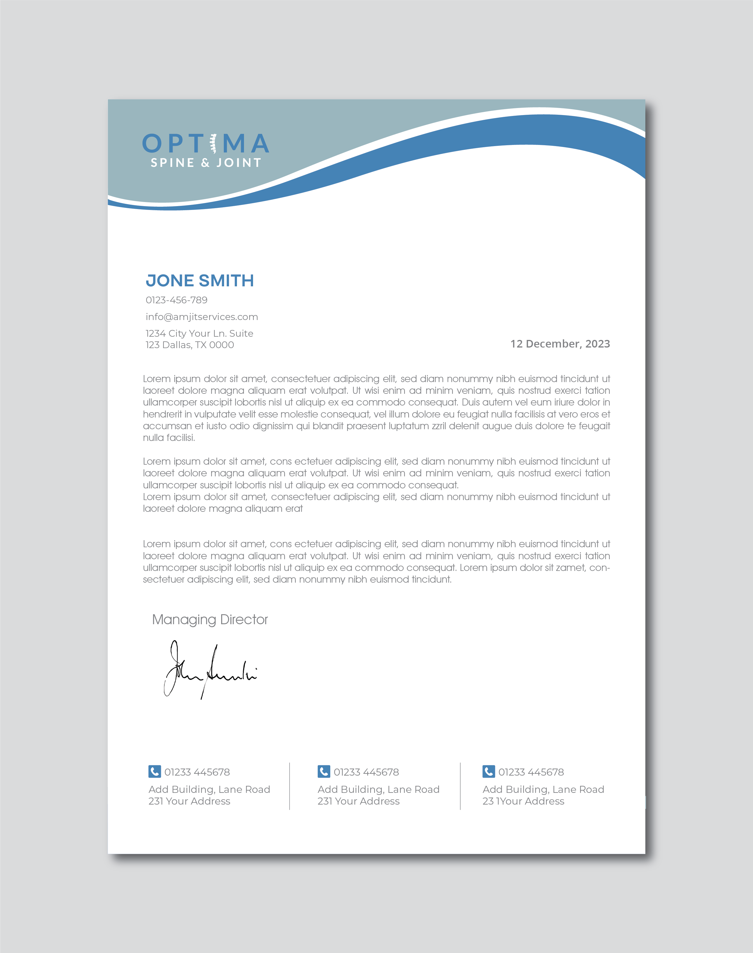 Letterhead Design by artbitin for this project | Design #29782452