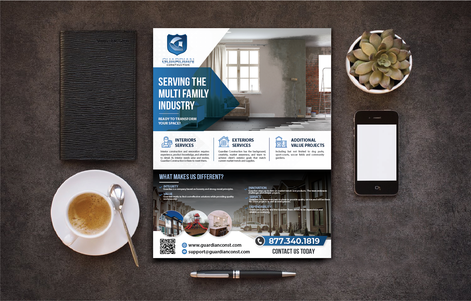 Advertisement Design by alex989 for GUARDIAN CONSTRUCTION   | Design: #29785497