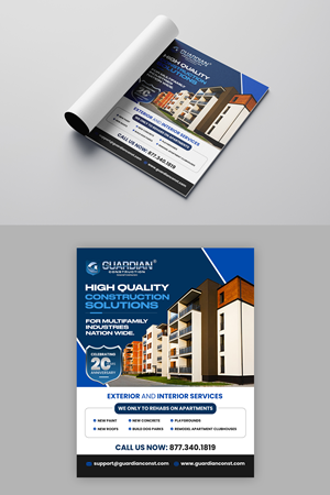 Advertisement Design by debdesign for GUARDIAN CONSTRUCTION   | Design: #29785359