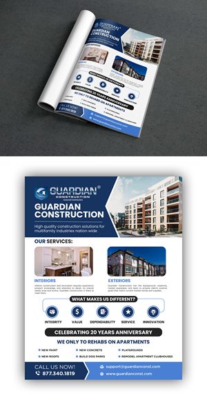 Advertisement Design by debdesign for GUARDIAN CONSTRUCTION   | Design: #29786110