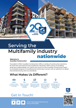Werbe-Design von Sarina.dsg für GUARDIAN CONSTRUCTION   | Design: #29779916