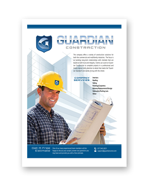 Werbe-Design von Oleg Androsov für GUARDIAN CONSTRUCTION   | Design: #29784531