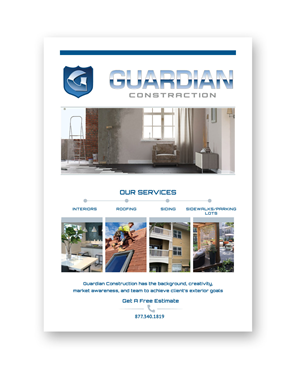 Werbe-Design von Oleg Androsov für GUARDIAN CONSTRUCTION   | Design: #29784775