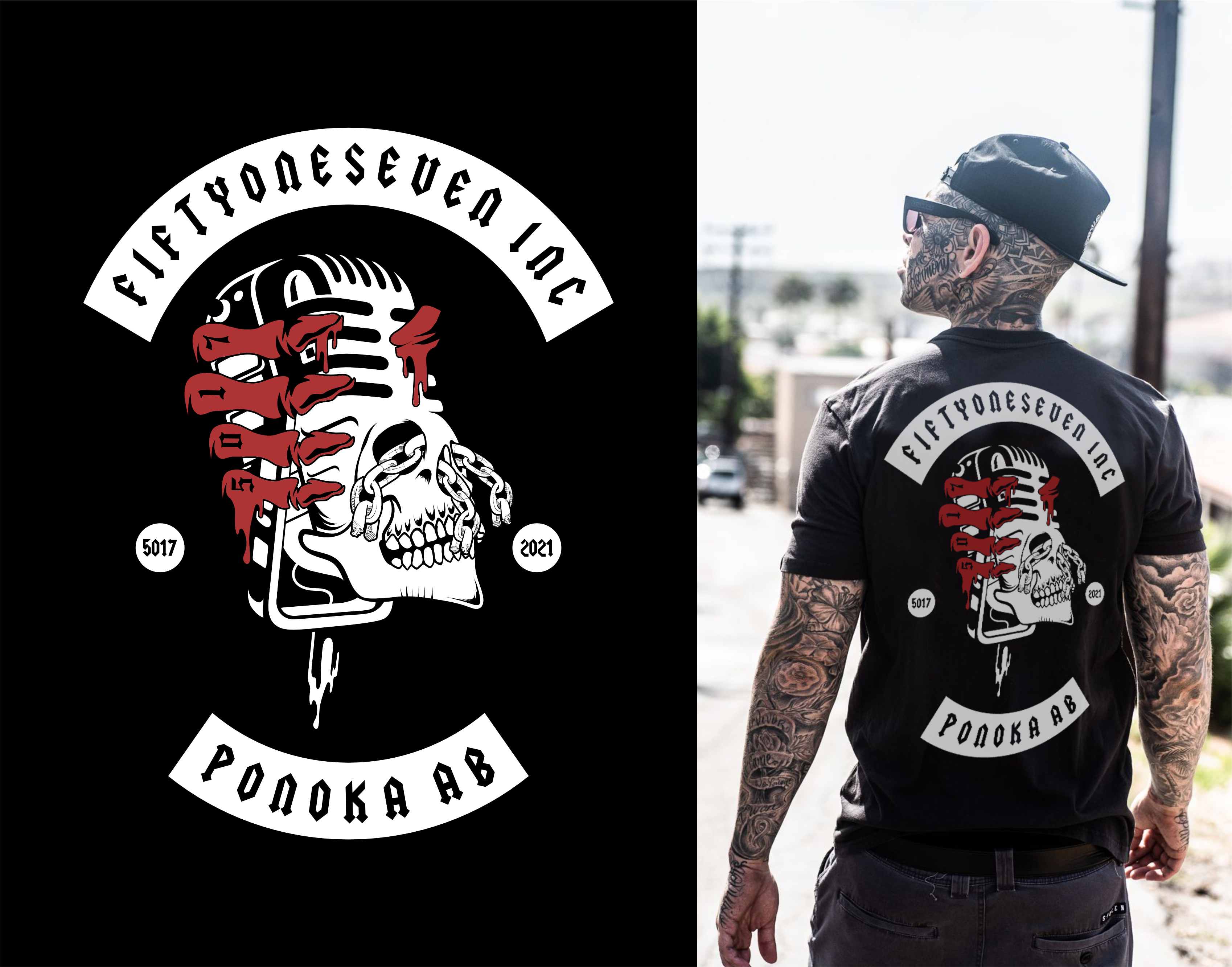 Design de T-shirt par DoppelGanger Studio pour FiftyOneSeven Inc | Design #29786095