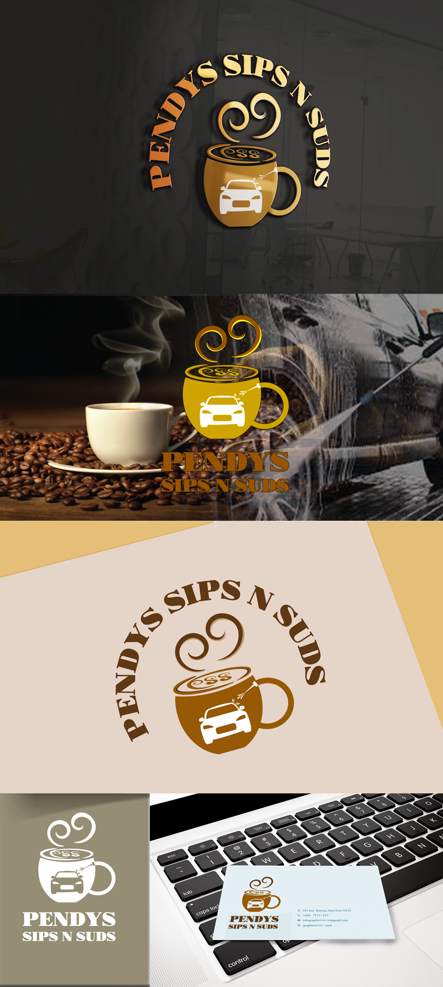Logo Design by Wonderful design for Pendys Sip N Suds | Design #29786387