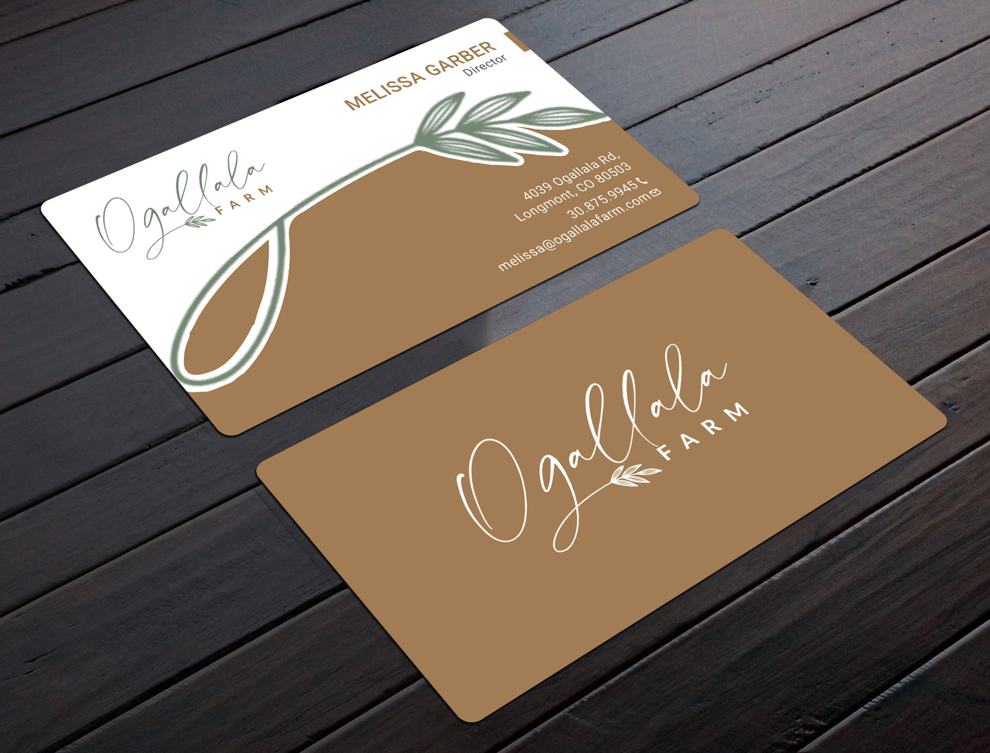 Diseño de Tarjeta de Presentación por RENEXIT para Ogallala Farm, LLC | Diseño #29812929