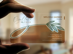 Business Card Design by RENEXIT for Ogallala Farm, LLC | Design: #29812930