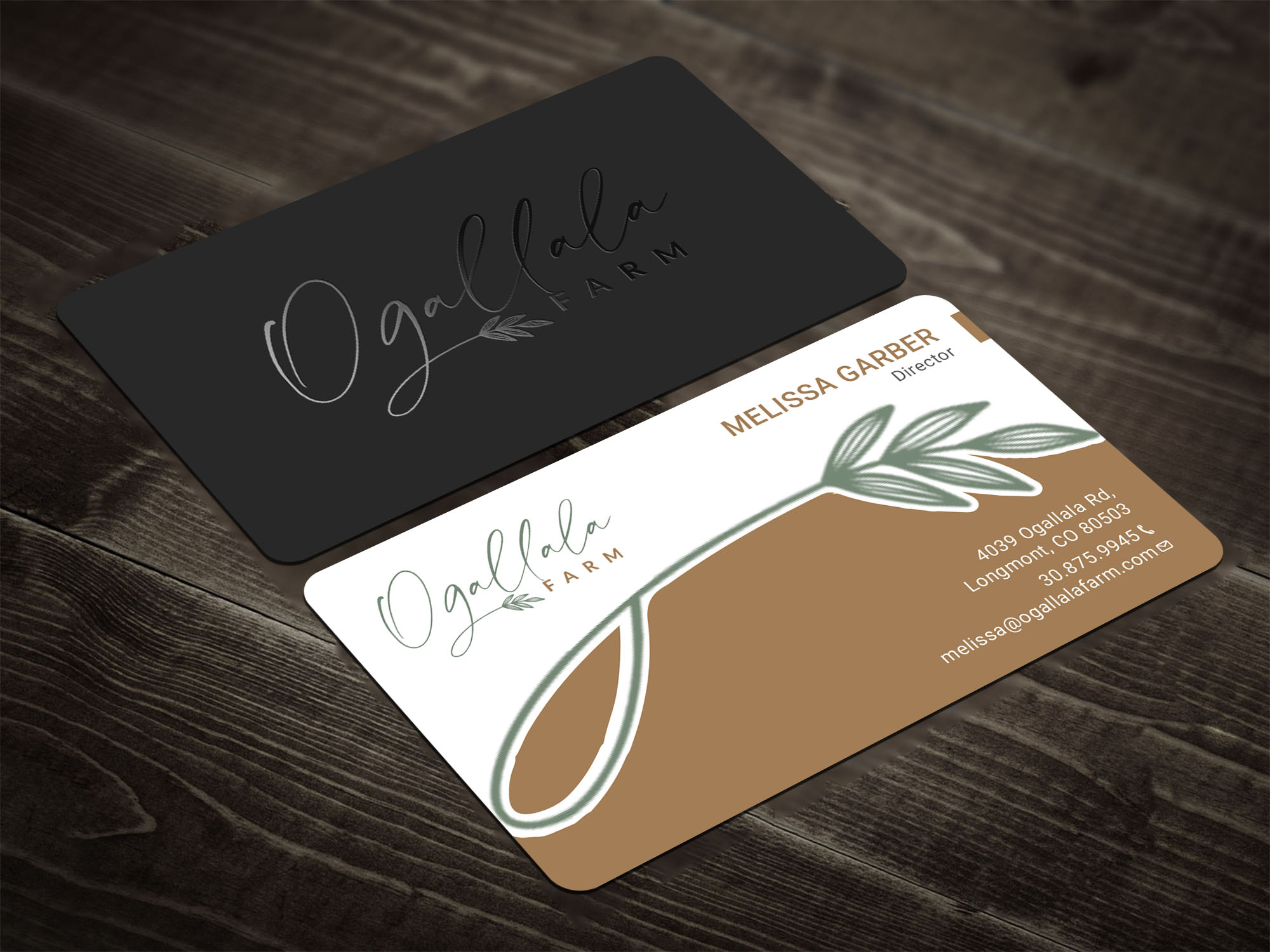 Diseño de Tarjeta de Presentación por RENEXIT para Ogallala Farm, LLC | Diseño #29812931