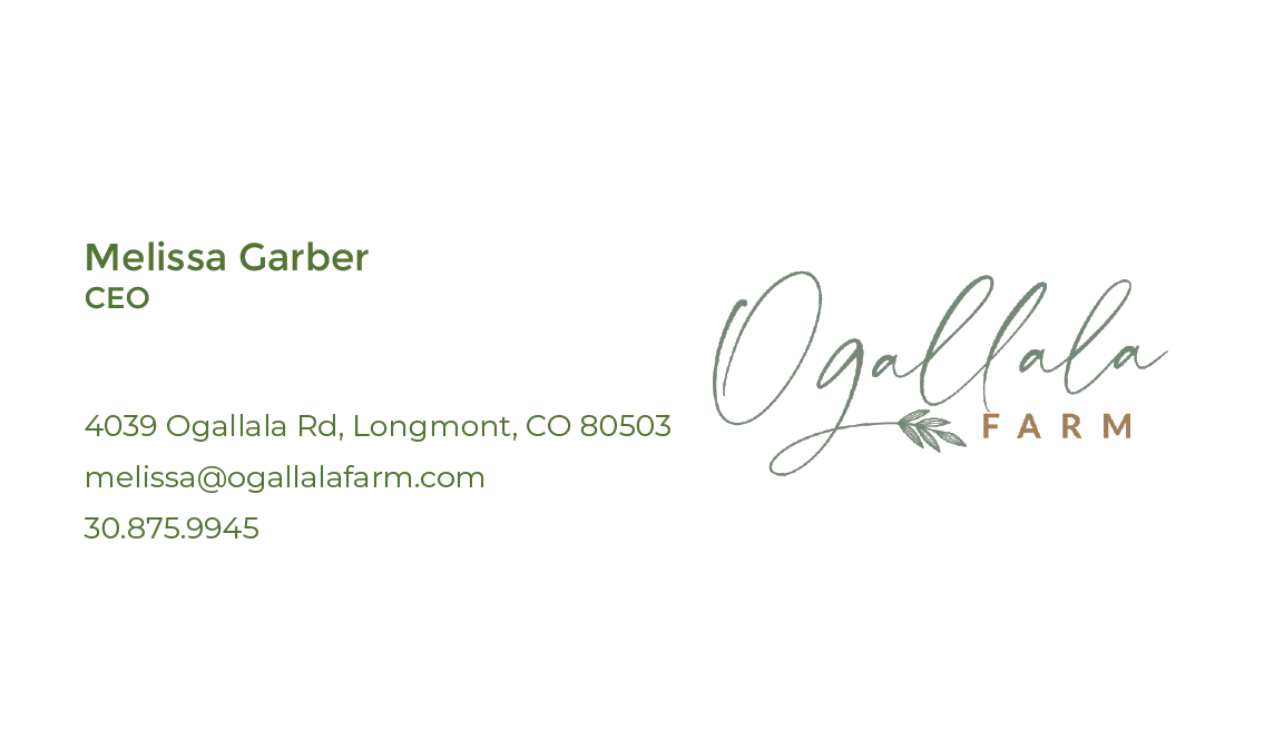 Business Card Design by N_erd for Ogallala Farm, LLC | Design #29790378