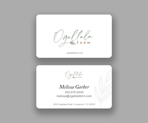 Diseño de Tarjeta de Presentación por Andrés Sebastián para Ogallala Farm, LLC | Diseño: #29804240