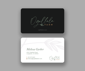 Diseño de Tarjeta de Presentación por Andrés Sebastián para Ogallala Farm, LLC | Diseño: #29804811